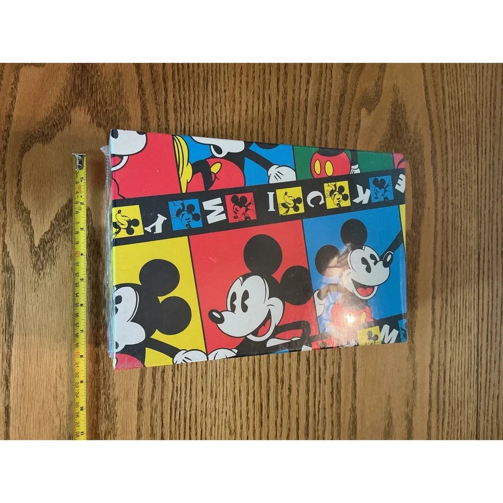 Vintage Mickey Mouse Stationery Bundle Storage Box Pencil Pouch Post-it Notes